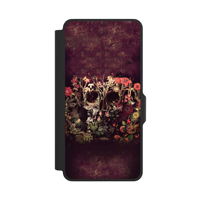 Galaxy S26+ NIVOflip Crâne Fleurs Mortes