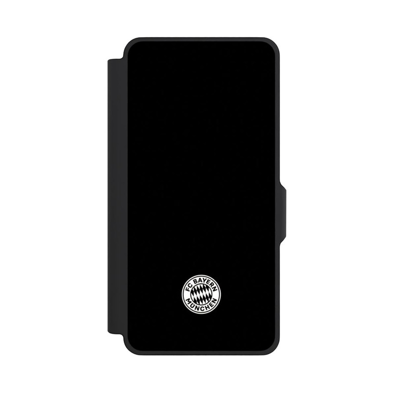 Galaxy S26+ NIVOflip Klassisches FCB Logo Klein - Weiß auf Schwarz
