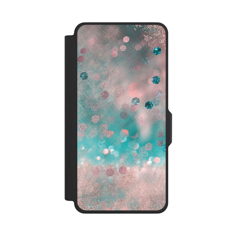 Galaxy S26+ NIVOflip Türkis-glamouröser Glitzerlook