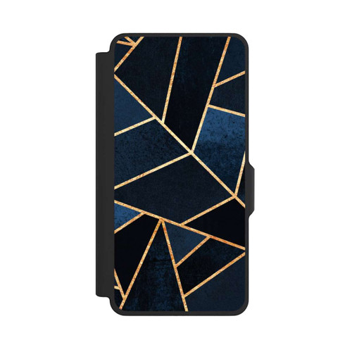 Samsung Galaxy S26+ NIVOflip Navy Stein Golddruck