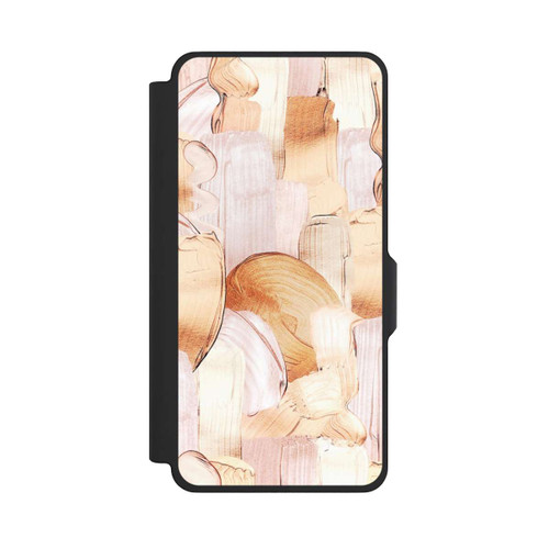 Samsung Galaxy S26+ NIVOflip White/Gold Brush Pattern