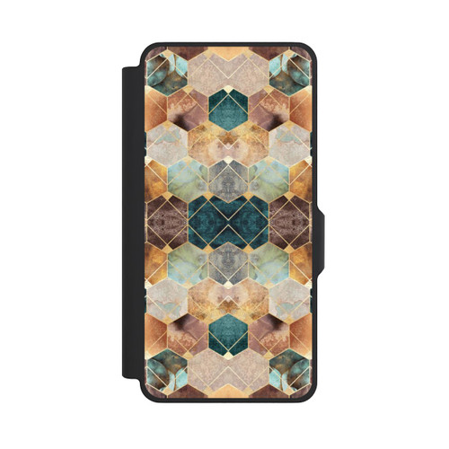 Samsung Galaxy S26+ NIVOflip Hexagones et diamants naturels