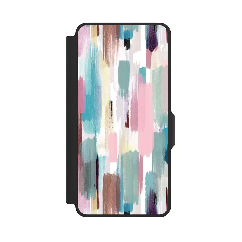 Galaxy S26+ NIVOflip Coups de pinceau abstraits Nuances pastel