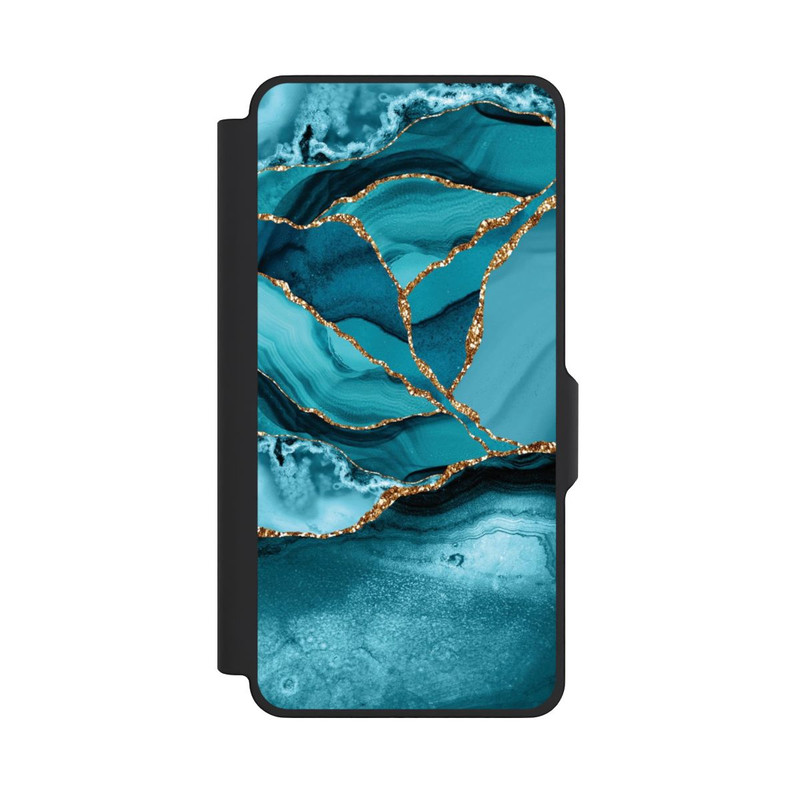 Galaxy S26+ NIVOflip Eisblaue Marmor Landschaft