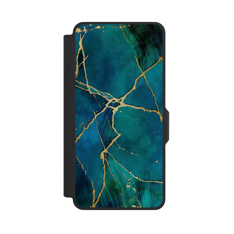 Galaxy S26+ NIVOflip Mineral glamour blue gold look