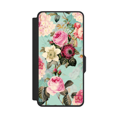 Samsung Galaxy S26+ NIVOflip Turquoise Wallpaper Roses