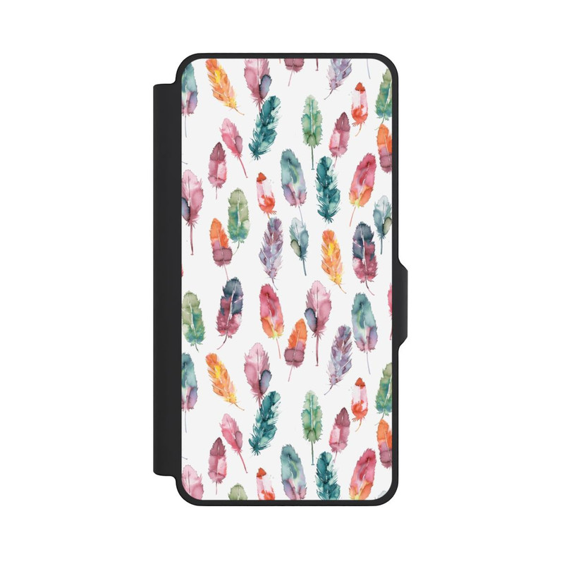 Galaxy S26+ NIVOflip Boho Watercolor Feathers