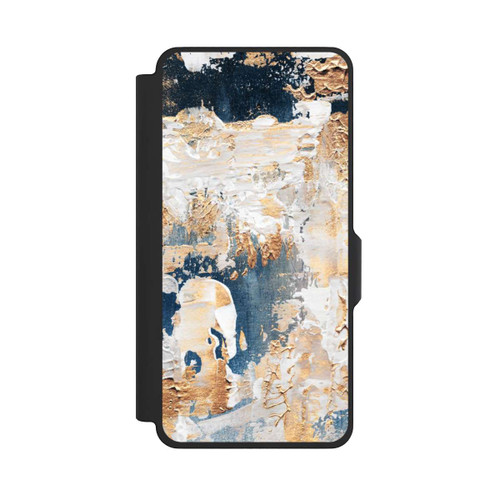 Samsung Galaxy S26+ NIVOflip Abstraktion Blau und Gold