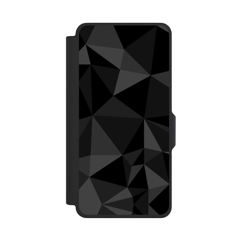 Galaxy S26+ NIVOflip Polygonmuster schwarz