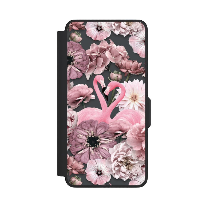 Galaxy S26+ NIVOflip Flamants roses en motif de fleurs
