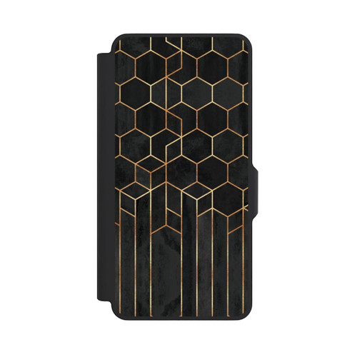 Samsung Galaxy S26+ NIVOflip Hexagones noirs
