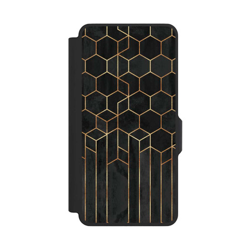 Samsung Galaxy S26+ NIVOflip Schwarze Sechsecke