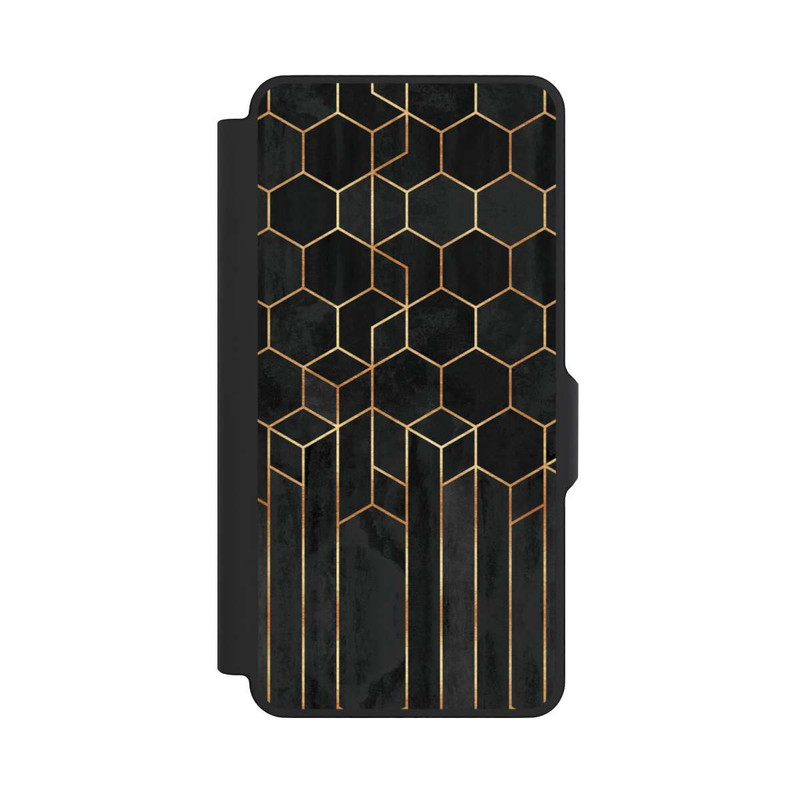 Galaxy S26+ NIVOflip Hexagones noirs