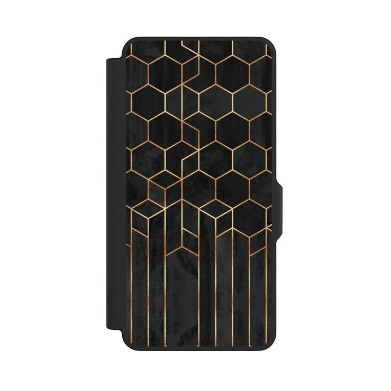 Galaxy S26+ NIVOflip Hexagones noirs