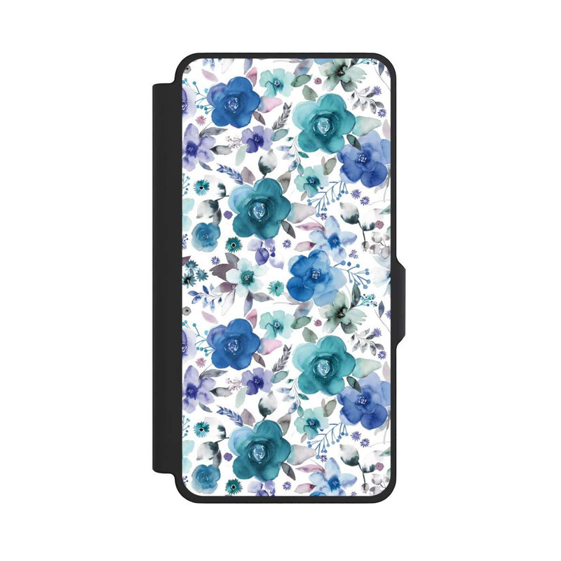 Galaxy S26+ NIVOflip Winterblumensträuße Blau