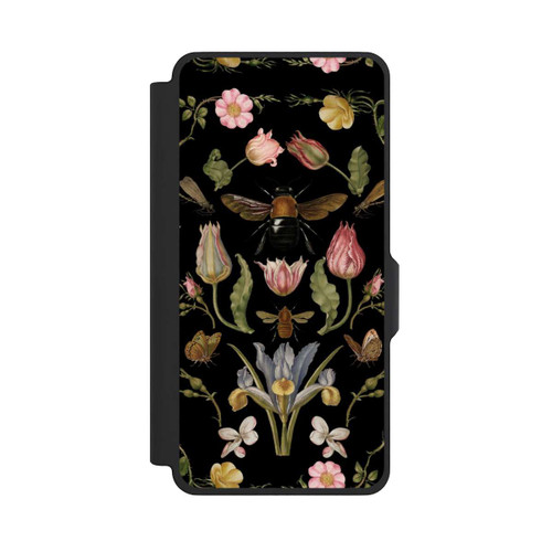 Samsung Galaxy S26+ NIVOflip Wildblumen und Biene Schwarz