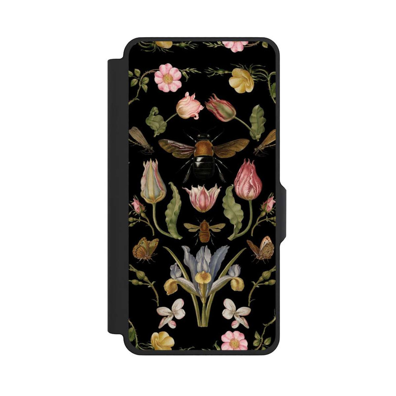Galaxy S26+ NIVOflip Wildblumen und Biene Schwarz