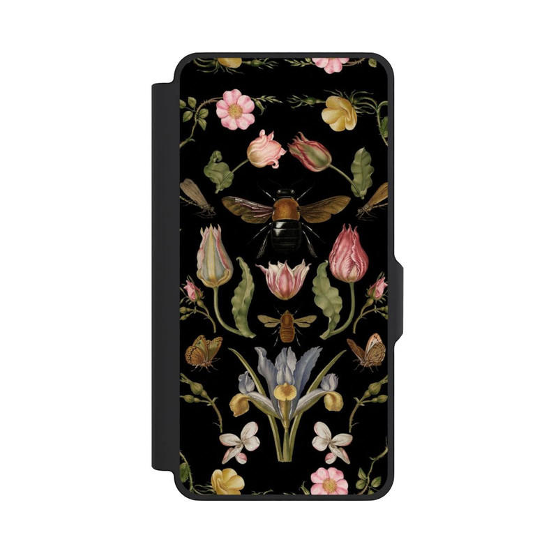 Galaxy S26+ NIVOflip Wildblumen und Biene Schwarz