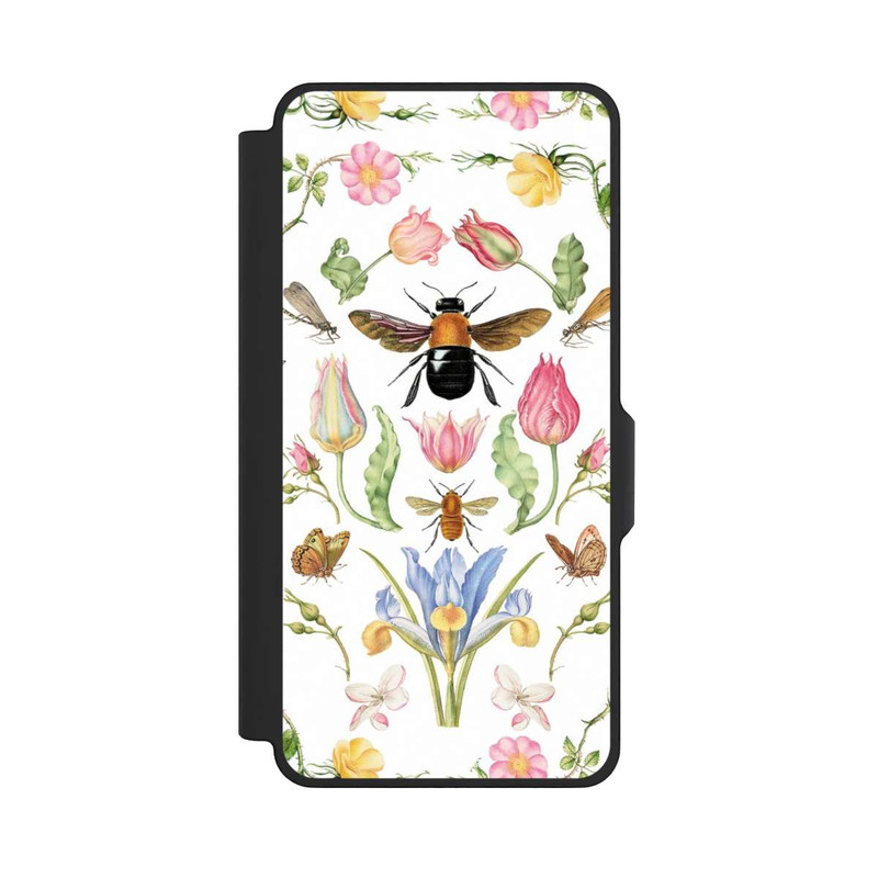 Galaxy S26+ NIVOflip Wildblumen mit Biene weiß