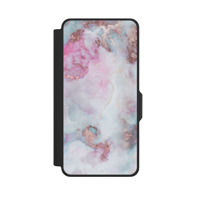 Galaxy S26+ NIVOflip Encre Alcool Marbre Bleu