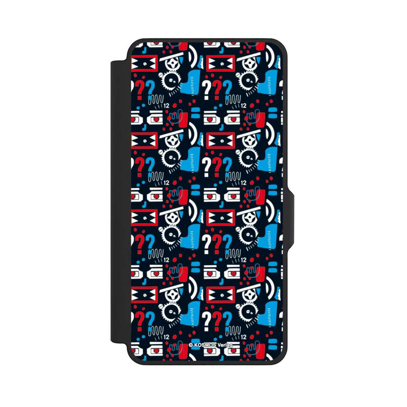 Galaxy S26+ NIVOflip Drei Fragezeichen Wildes Muster