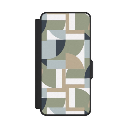 Samsung Galaxy S26+ NIVOflip Futuristische Bauhaus Polygone Beige