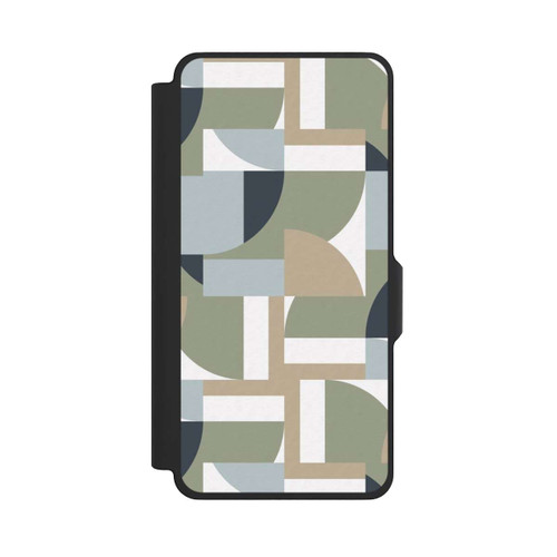 Samsung Galaxy S26+ NIVOflip Futuristische Bauhaus Polygone Beige