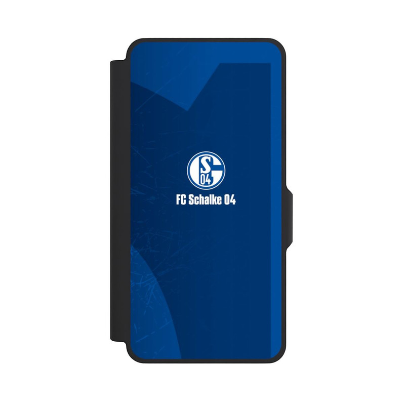 Galaxy S26+ NIVOflip Schalke 04 Blauer Hintergrund Mit Logo