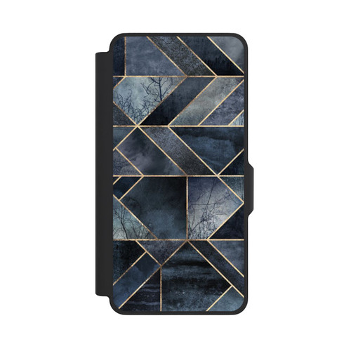 Samsung Galaxy S26+ NIVOflip Nature Abstraite Bleu Foncé