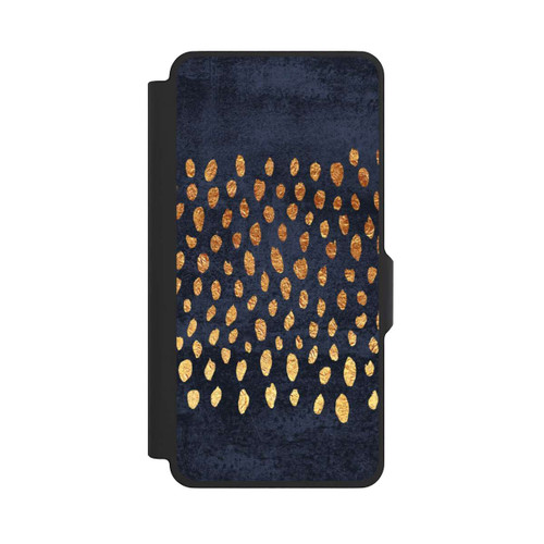 Samsung Galaxy S26+ NIVOflip Muster Gold und Marine