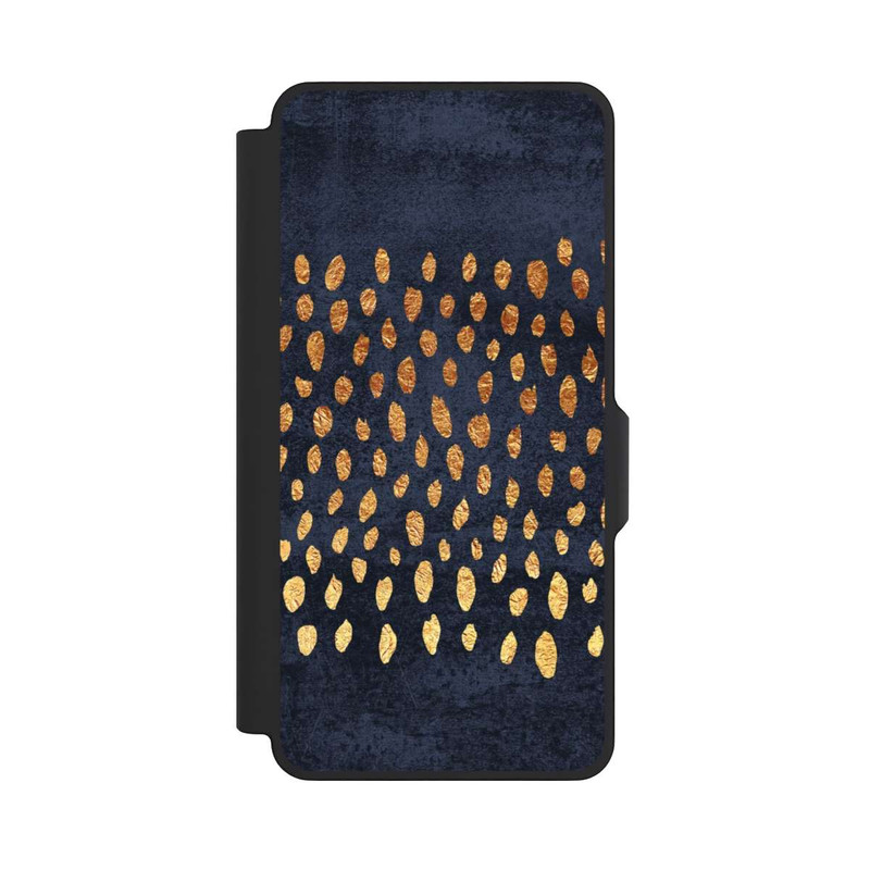 Galaxy S26+ NIVOflip Or & Bleu Pattern