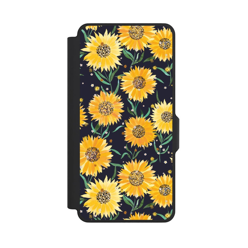Galaxy S26+ NIVOflip Sunflowers Black