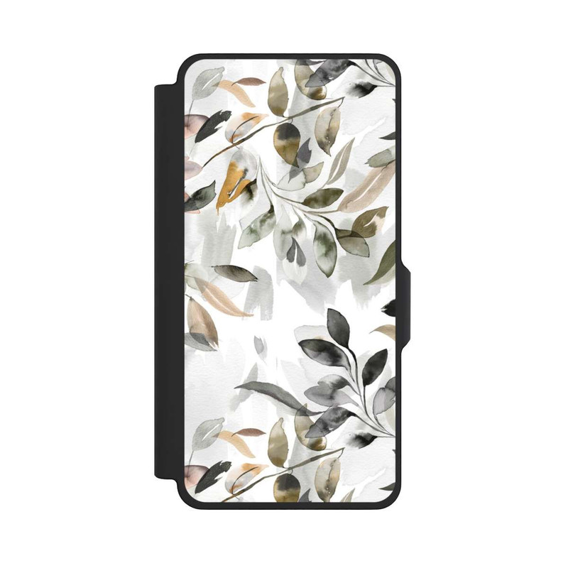 Galaxy S26+ NIVOflip Watercolor Neutral Leaves