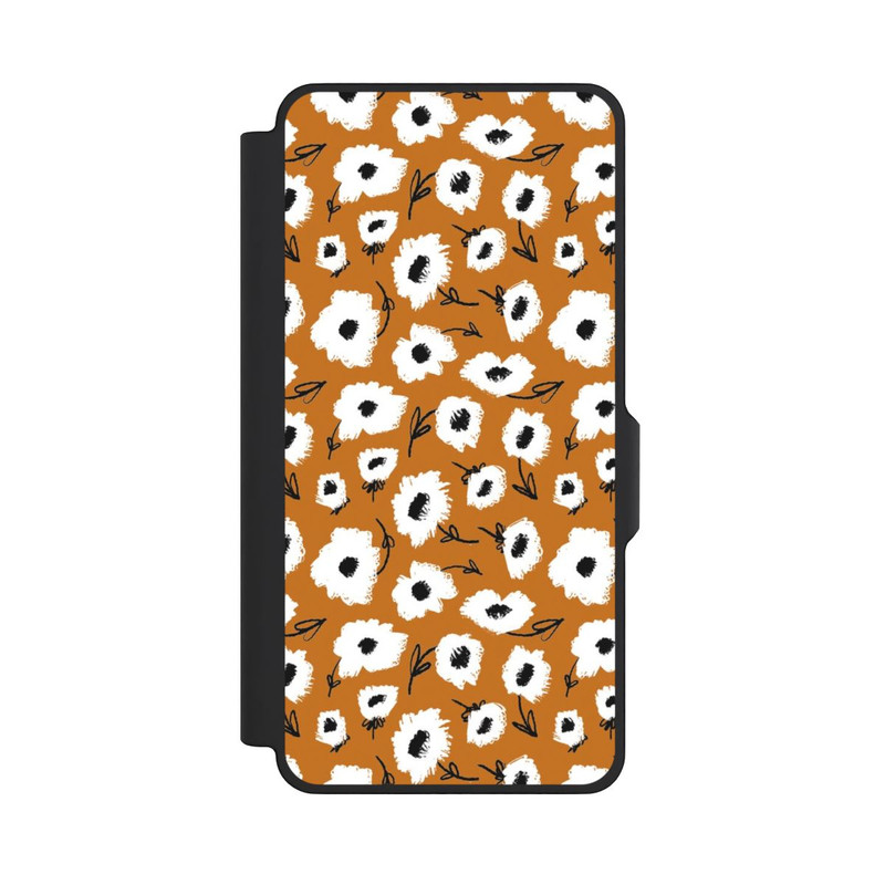 Galaxy S26+ NIVOflip Pattern Fleurs Ocres