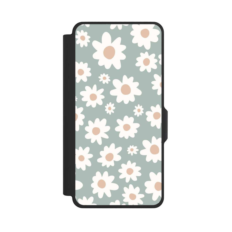 Galaxy S26+ NIVOflip Daisy Flower Seamless Pattern Green