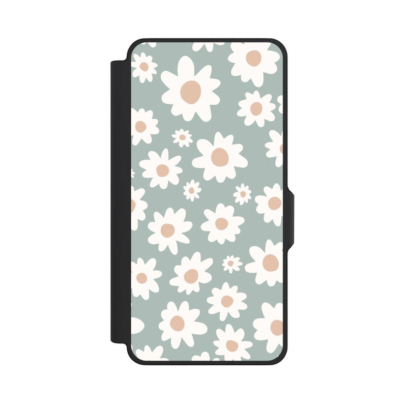 Galaxy S26+ NIVOflip Daisy Flower Seamless Pattern Green