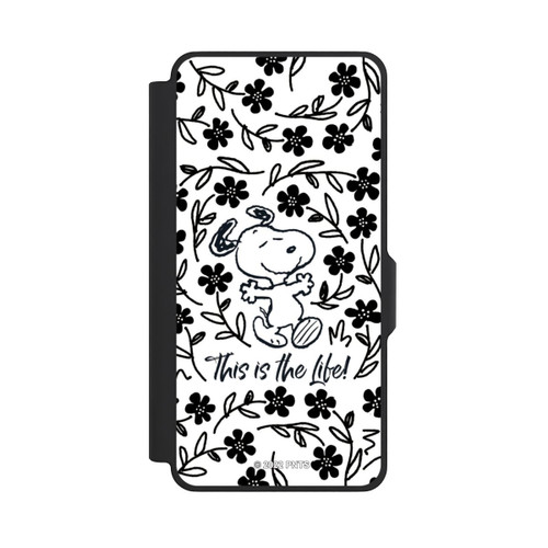 Samsung Galaxy S26+ NIVOflip Snoopy schwarz und weiß This Is The Life