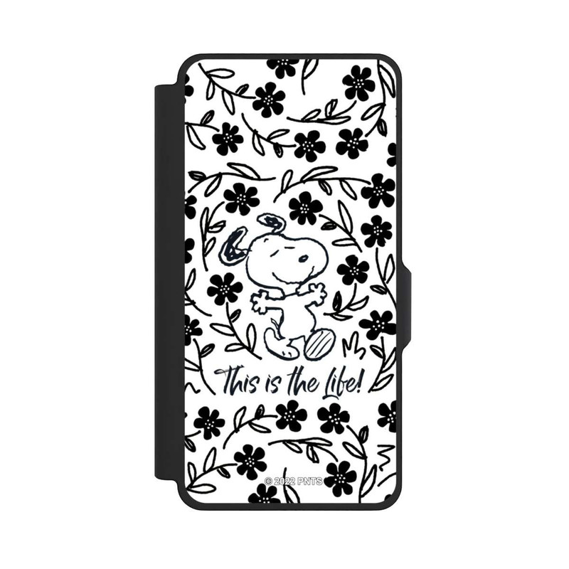 Galaxy S26+ NIVOflip Snoopy schwarz und weiß This Is The Life