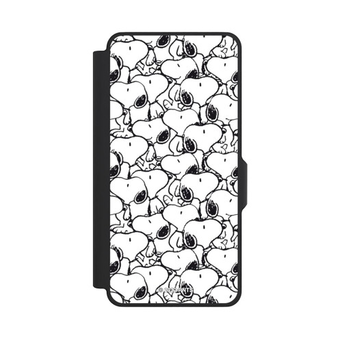 Samsung Galaxy S26+ NIVOflip Snoopy Muster Schwarz und Weiß