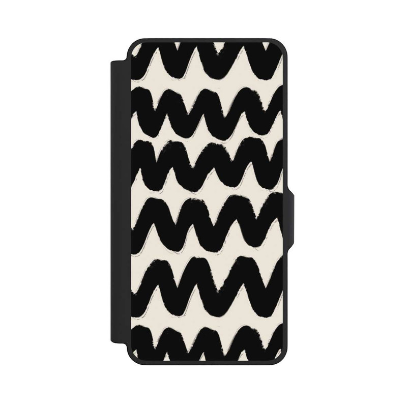 Galaxy S26+ NIVOflip Vagues Noires Pattern