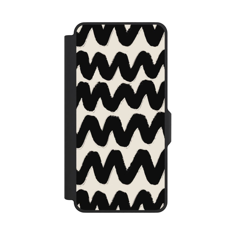 Galaxy S26+ NIVOflip Vagues Noires Pattern