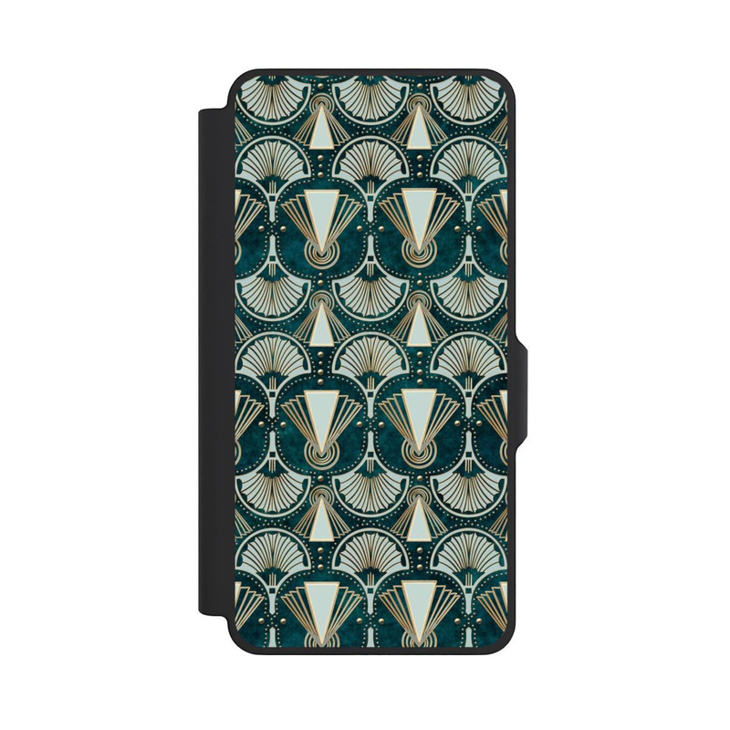 Galaxy S26+ NIVOflip Art Deco Green Pattern