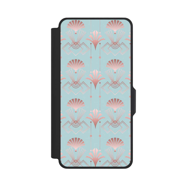 Galaxy S26+ NIVOflip Art Deco Rose Gold Elegance Blue