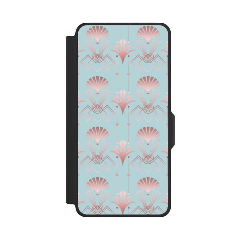 Galaxy S26+ NIVOflip Art Deco Rose Gold Elegance Blue