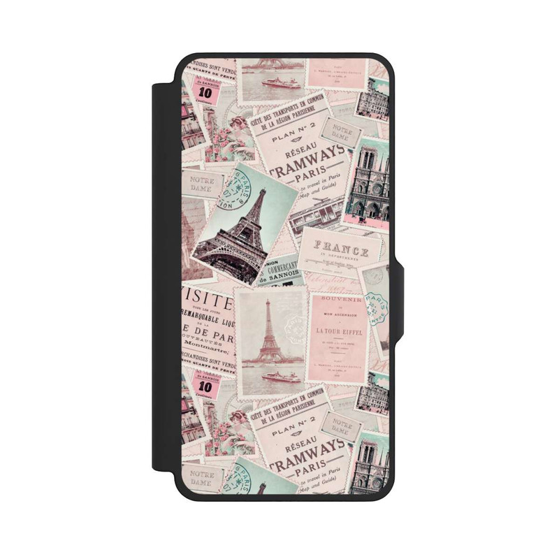 Galaxy S26+ NIVOflip Vintage Paris Postcards Pattern