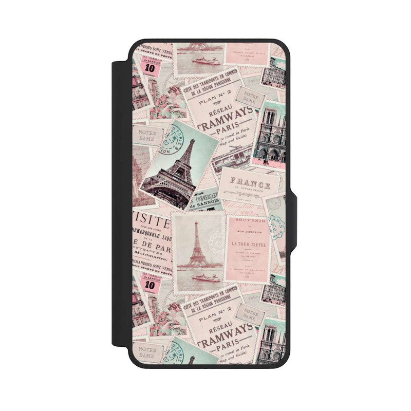 Galaxy S26+ NIVOflip Vintage Paris Postcards Pattern