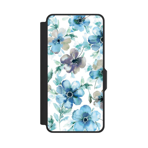 Samsung Galaxy S26+ NIVOflip Blue Flower Pattern Trendy