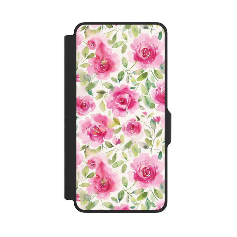 Galaxy S26+ NIVOflip Aquarelle de roses fraîches