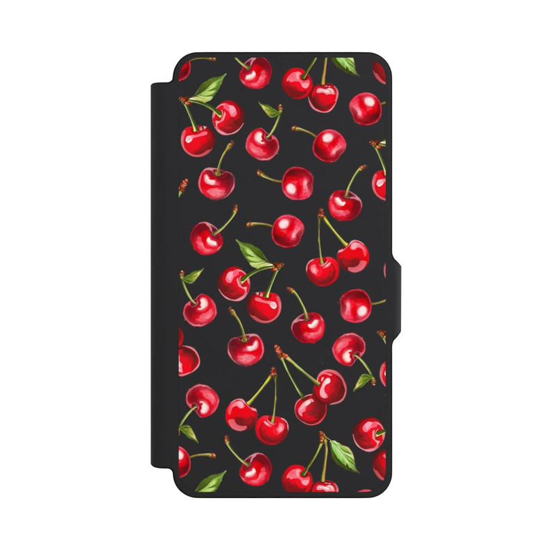 Galaxy S26+ NIVOflip Cherry Pattern Transparent With AI