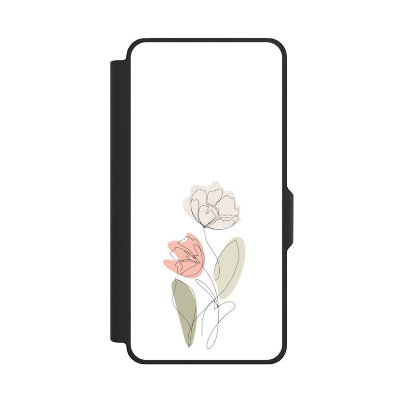 Galaxy S26+ NIVOflip Dessin Au Trait Fleur Vert